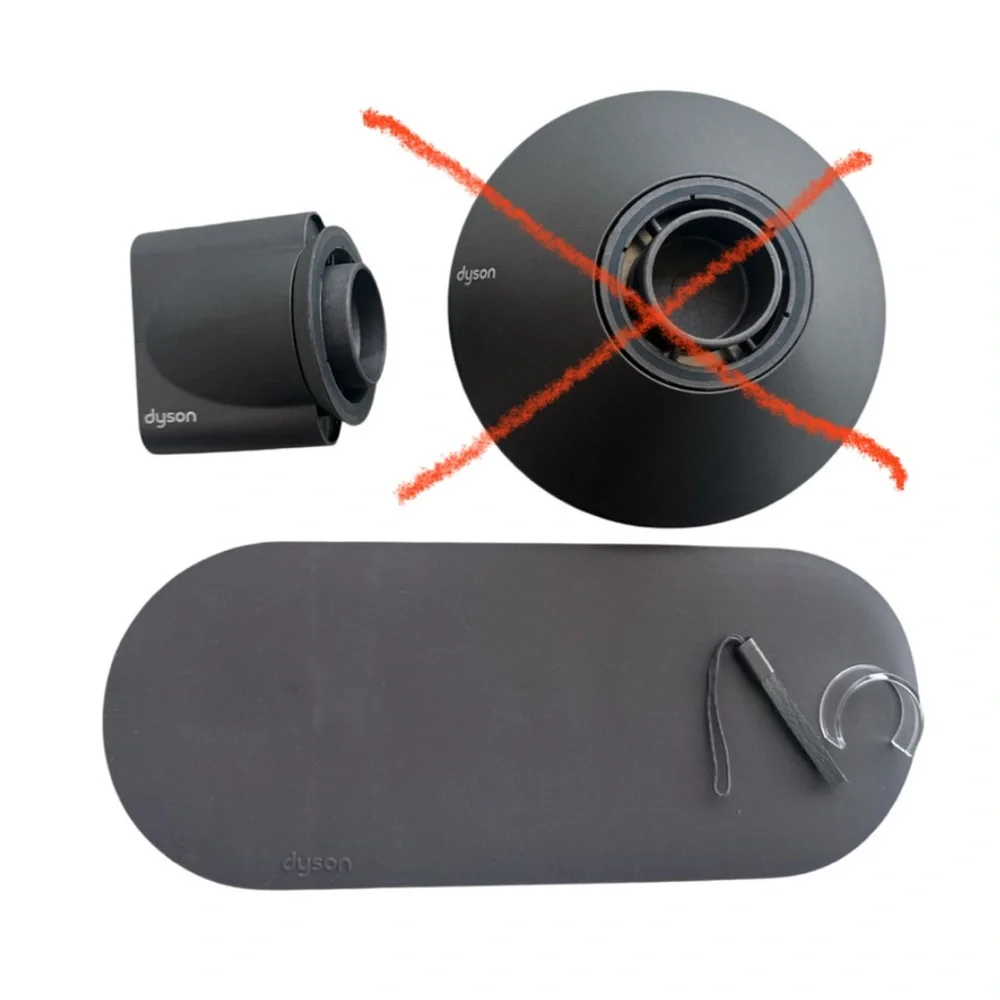 Dyson Hair Dryer Attachment/Smooz. Nozzle/non slip mat for hair dryer